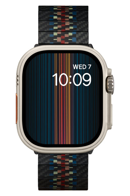 Apple Watch / Ultra Uyumlu Karbon Fiber Kordon Rhapsody