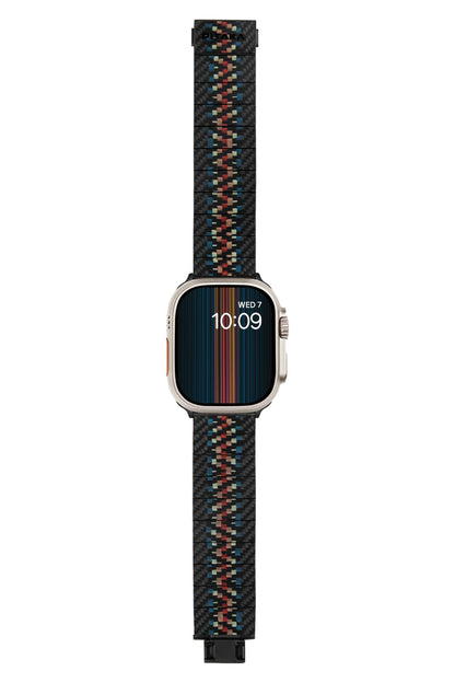 Apple Watch / Ultra Uyumlu Karbon Fiber Kordon Rhapsody