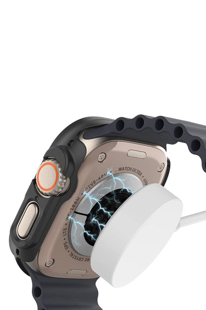 Apple Watch Ultra Uyumlu Kasa Koruyucu Siyah Bumper