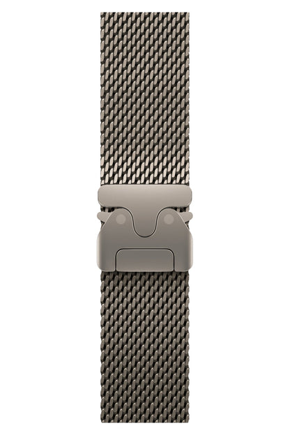 Apple Watch Ultra Uyumlu Titanyum Milano Loop Natürel