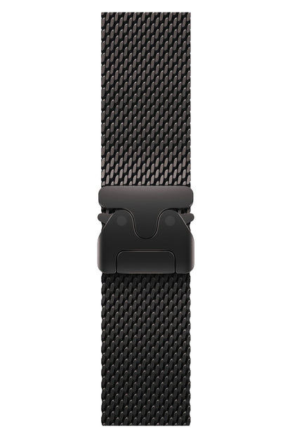 Apple Watch Ultra Uyumlu Titanyum Milano Loop Siyah
