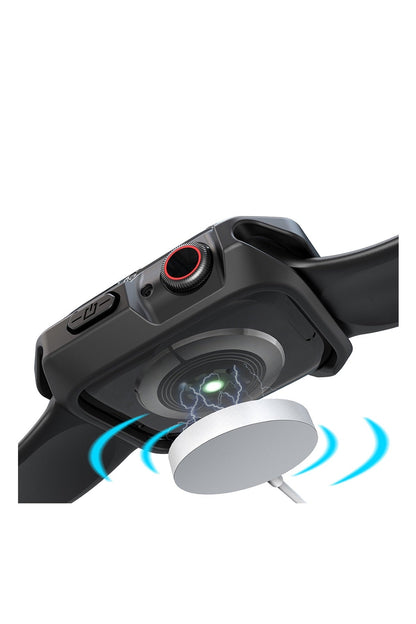 Apple Watch Uyumlu Armor Kasa Koruyucu Dark Black