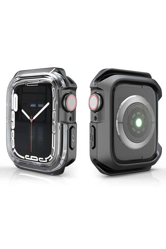 Apple Watch Uyumlu Armor Kasa Koruyucu Soft Black