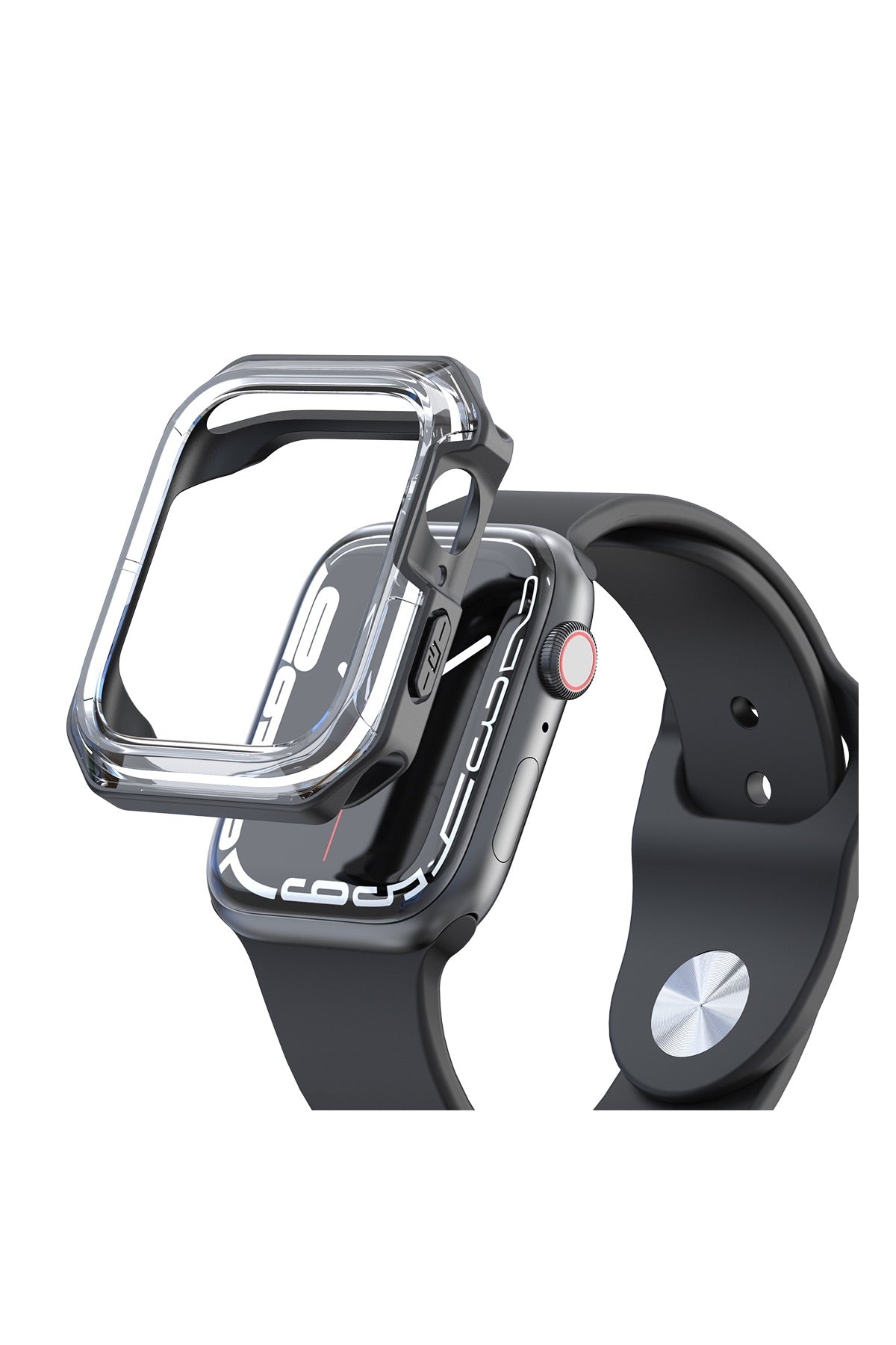 Apple Watch Uyumlu Armor Kasa Koruyucu Soft Black