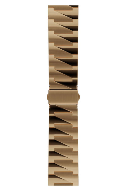 Apple Watch Uyumlu Artus Loop Çelik Kordon Redwood