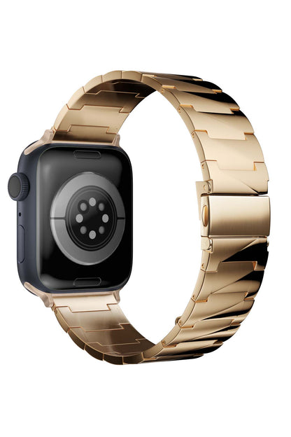 Apple Watch Uyumlu Artus Loop Çelik Kordon Redwood