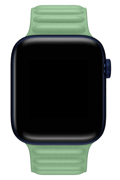 Apple Watch Uyumlu Baklalı Deri Loop Kordon Aventurin
