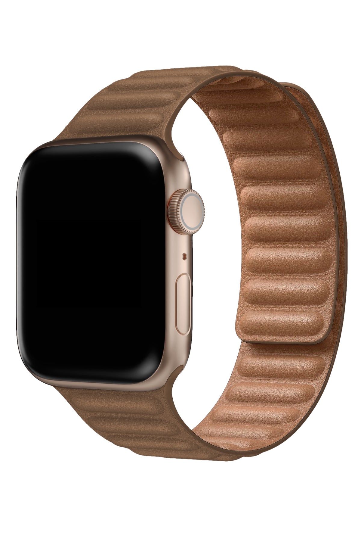 Apple Watch Uyumlu Baklalı Deri Loop Kordon Chamoisee