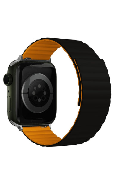 Apple Watch Uyumlu Baklalı Louis Loop Kordon Black Alloy