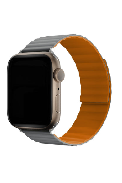 Apple Watch Uyumlu Baklalı Louis Loop Kordon Dark Orange