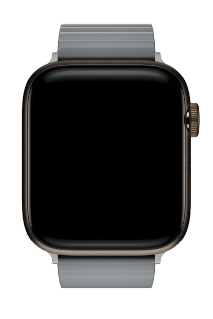 Apple Watch Uyumlu Baklalı Louis Loop Kordon Medium Gray