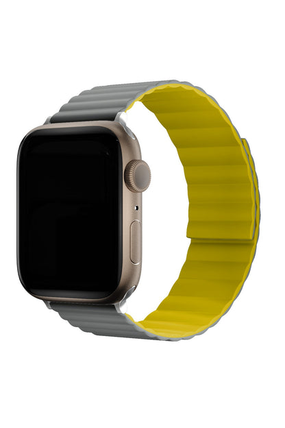 Apple Watch Uyumlu Baklalı Louis Loop Kordon Medium Gray