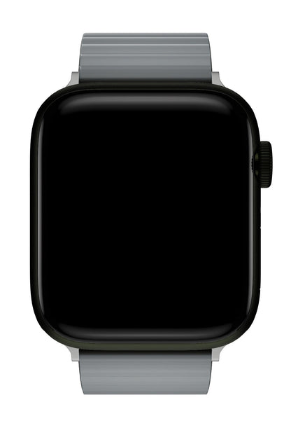 Apple Watch Uyumlu Baklalı Louis Loop Kordon Medium Gray