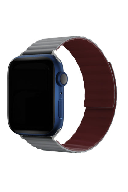 Apple Watch Uyumlu Baklalı Louis Loop Kordon Stone Red