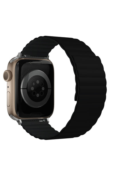 Apple Watch Uyumlu Baklalı Louis Loop Kordon Neutral Black