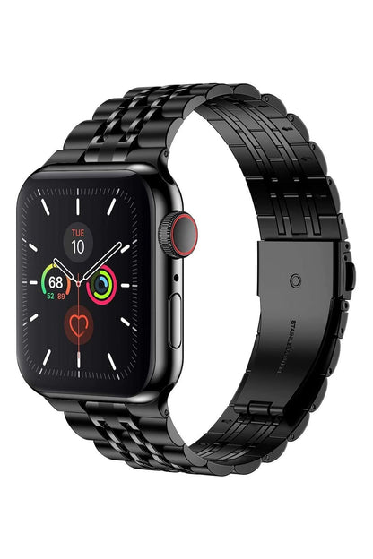 Apple Watch Uyumlu Beads Loop Çelik Kordon Onyx