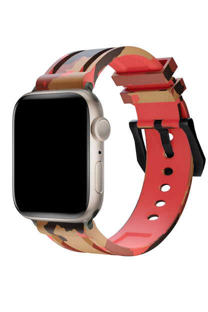 Apple Watch Uyumlu Camouflage Loop Silikon Kordon Brick