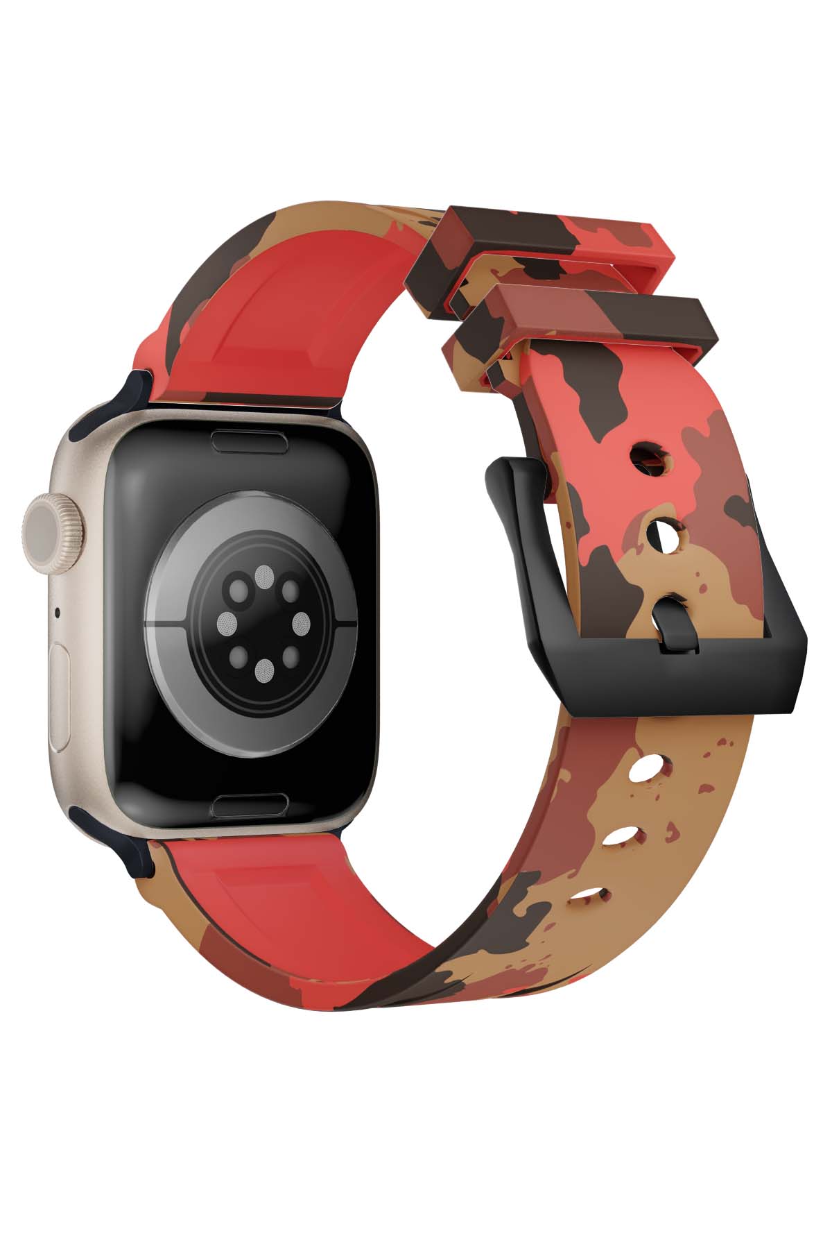 Apple Watch Uyumlu Camouflage Loop Silikon Kordon Brick