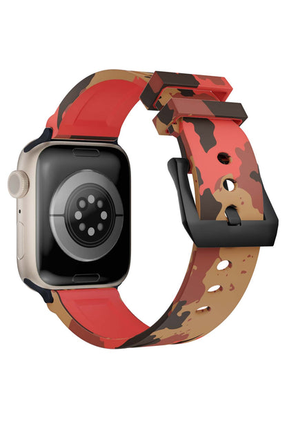 Apple Watch Uyumlu Camouflage Loop Silikon Kordon Brick
