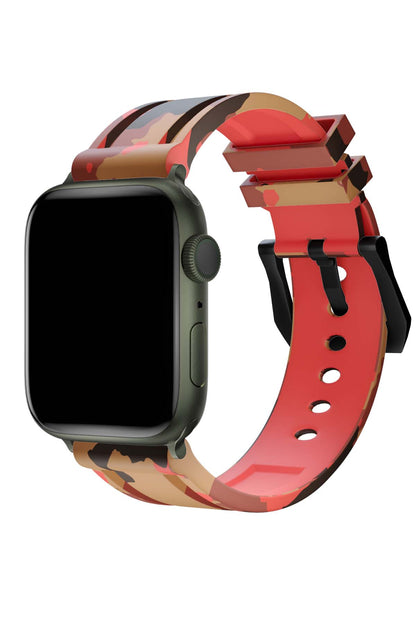 Apple Watch Uyumlu Camouflage Loop Silikon Kordon Brick