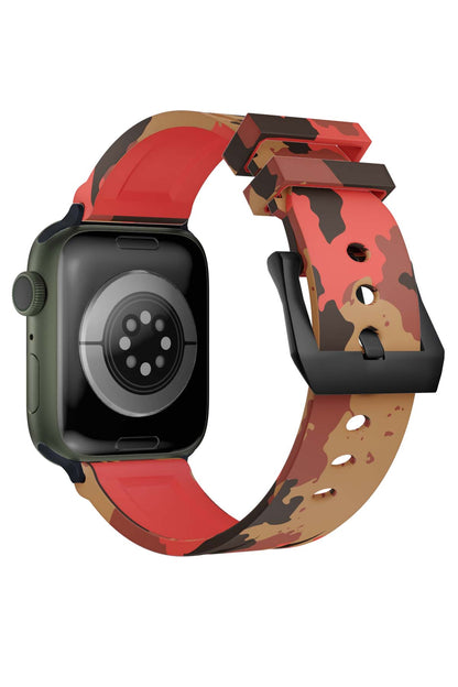 Apple Watch Uyumlu Camouflage Loop Silikon Kordon Brick