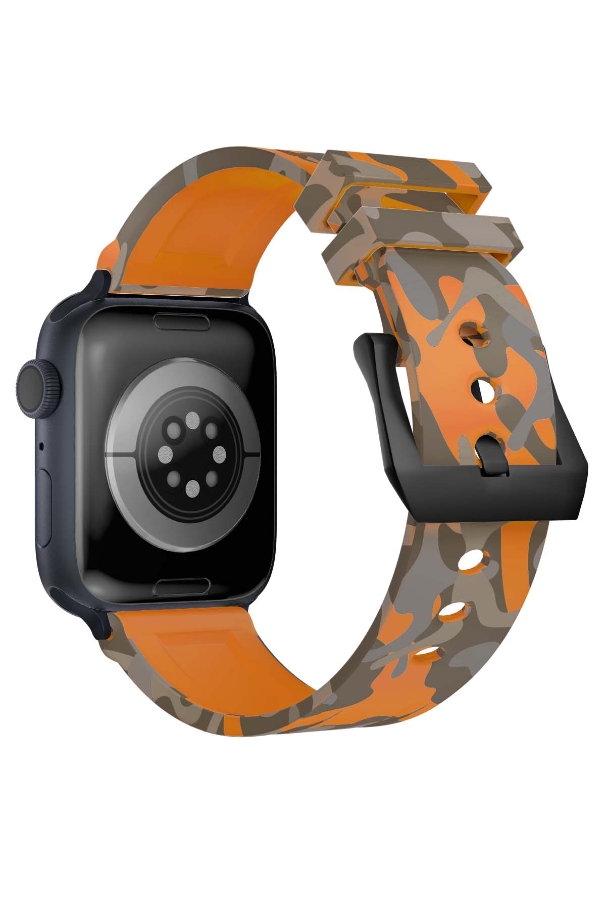 Apple Watch Uyumlu Camouflage Loop Silikon Kordon Copper