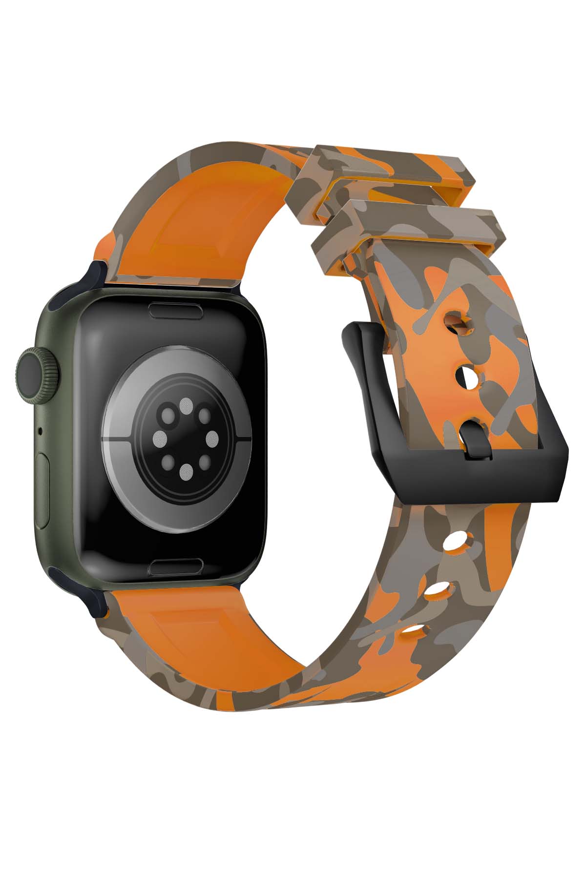 Apple Watch Uyumlu Camouflage Loop Silikon Kordon Copper