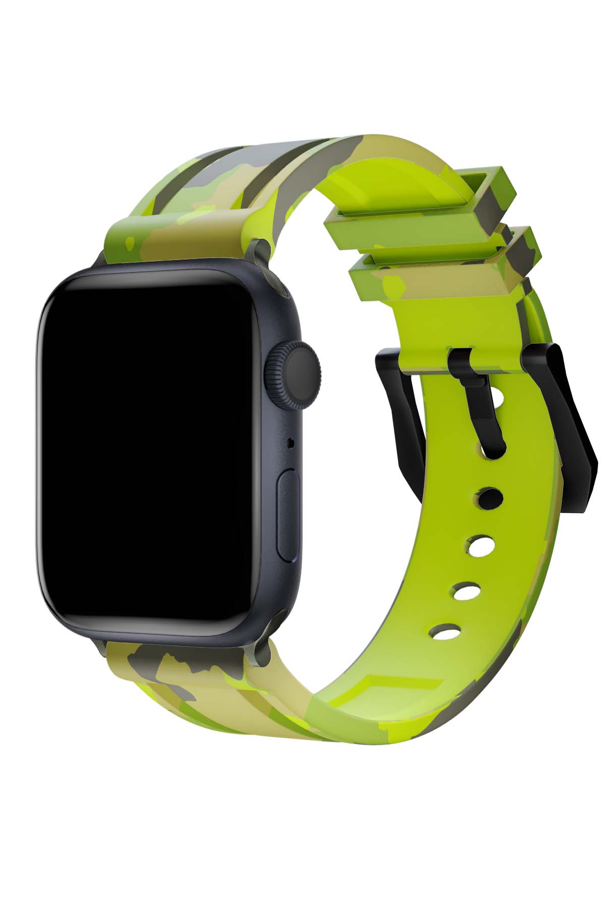 Apple Watch Uyumlu Camouflage Loop Silikon Kordon Reseda