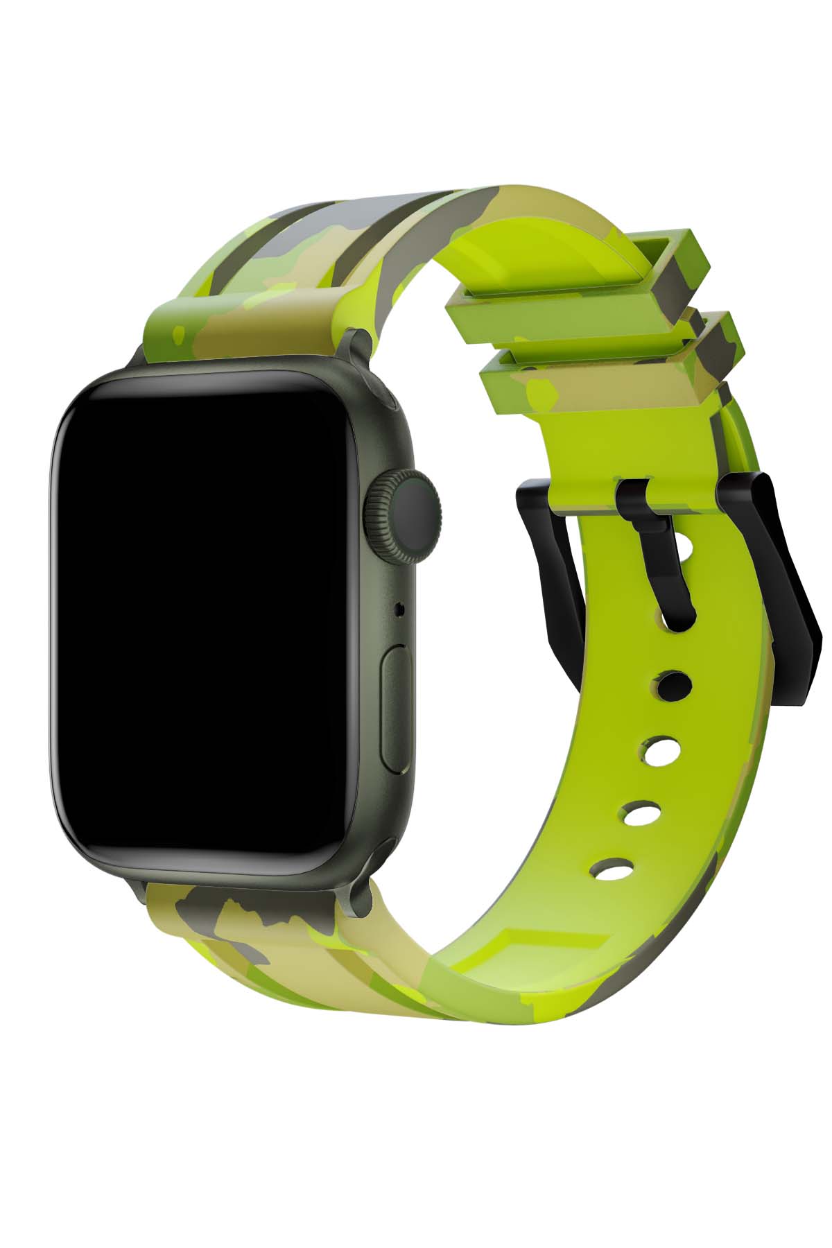 Apple Watch Uyumlu Camouflage Loop Silikon Kordon Reseda