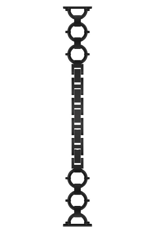 Apple Watch Uyumlu Chain Loop Kordon Frost Black