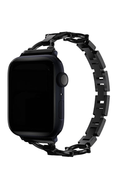Apple Watch Uyumlu Chain Loop Kordon Frost Black