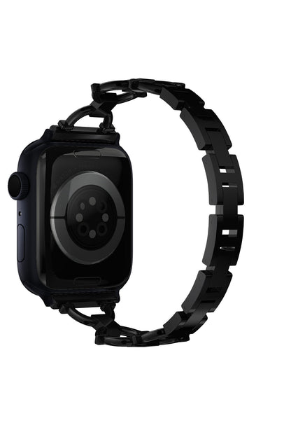 Apple Watch Uyumlu Chain Loop Kordon Frost Black