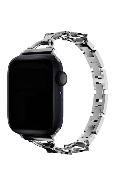 Apple Watch Uyumlu Chain Loop Kordon Light Gray