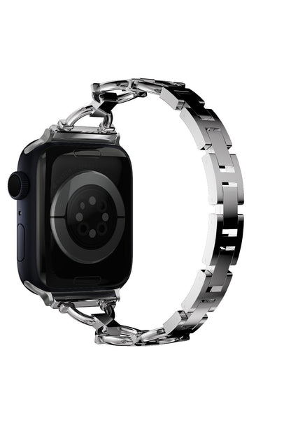 Apple Watch Uyumlu Chain Loop Kordon Light Gray