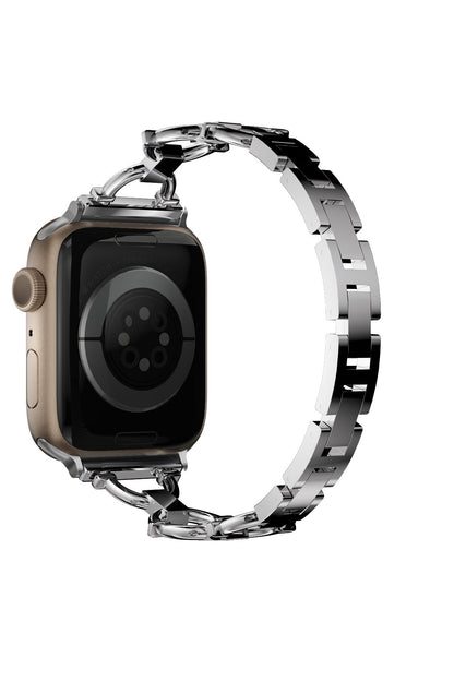 Apple Watch Uyumlu Chain Loop Kordon Light Gray
