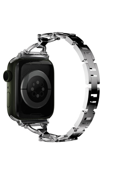 Apple Watch Uyumlu Chain Loop Kordon Light Gray