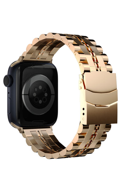 Apple Watch Uyumlu Çelik Steelmaster Loop Kordon Baby Pink