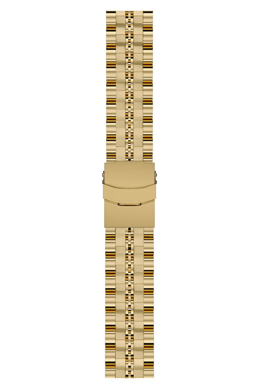 Apple Watch Uyumlu Çelik Steelmaster Loop Kordon Royal Yellow