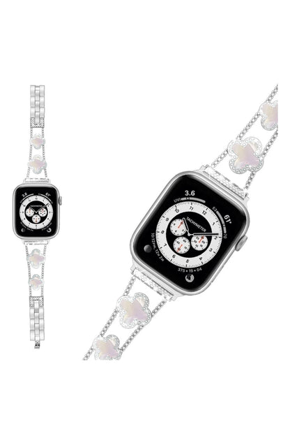 Apple Watch Uyumlu Clovella Metal Kordon Perlina