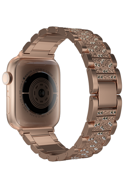 Apple Watch Uyumlu Crystal Loop Çelik Kordon Girlsnberry