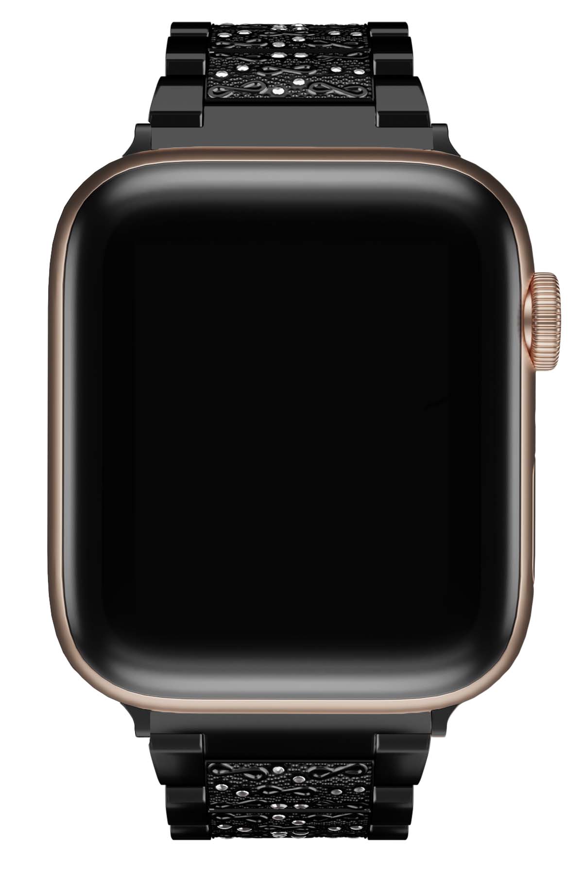 Apple Watch Uyumlu Crystal Loop Çelik Kordon İnnes