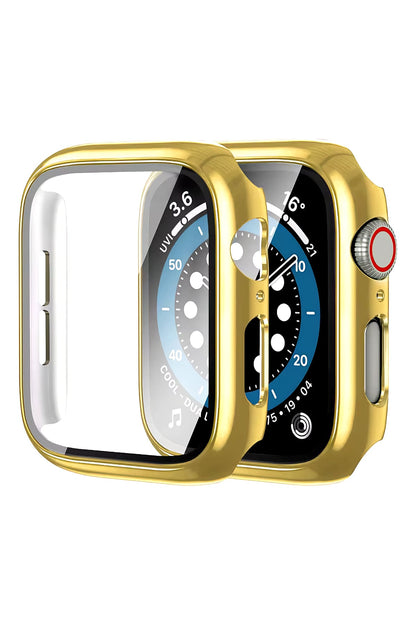 Apple Watch Uyumlu Ekran Koruyucu Gold Kasa