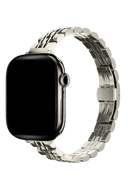 Apple Watch Uyumlu Elegance Çelik Kordon Mat Starlight