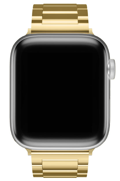 Apple Watch Uyumlu Gloss Loop Çelik Kordon Gold