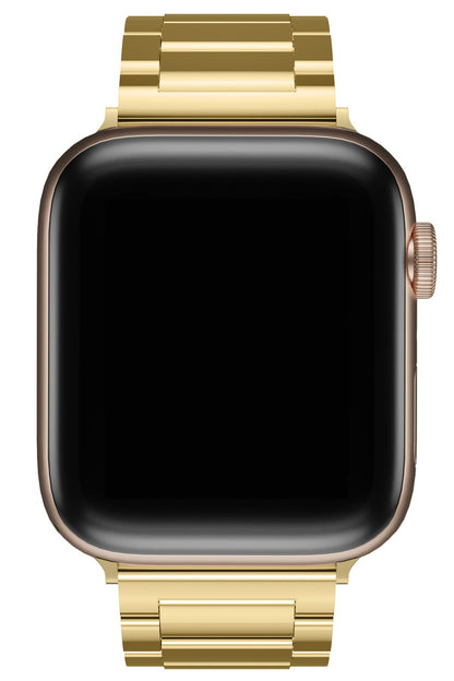 Apple Watch Uyumlu Gloss Loop Çelik Kordon Gold