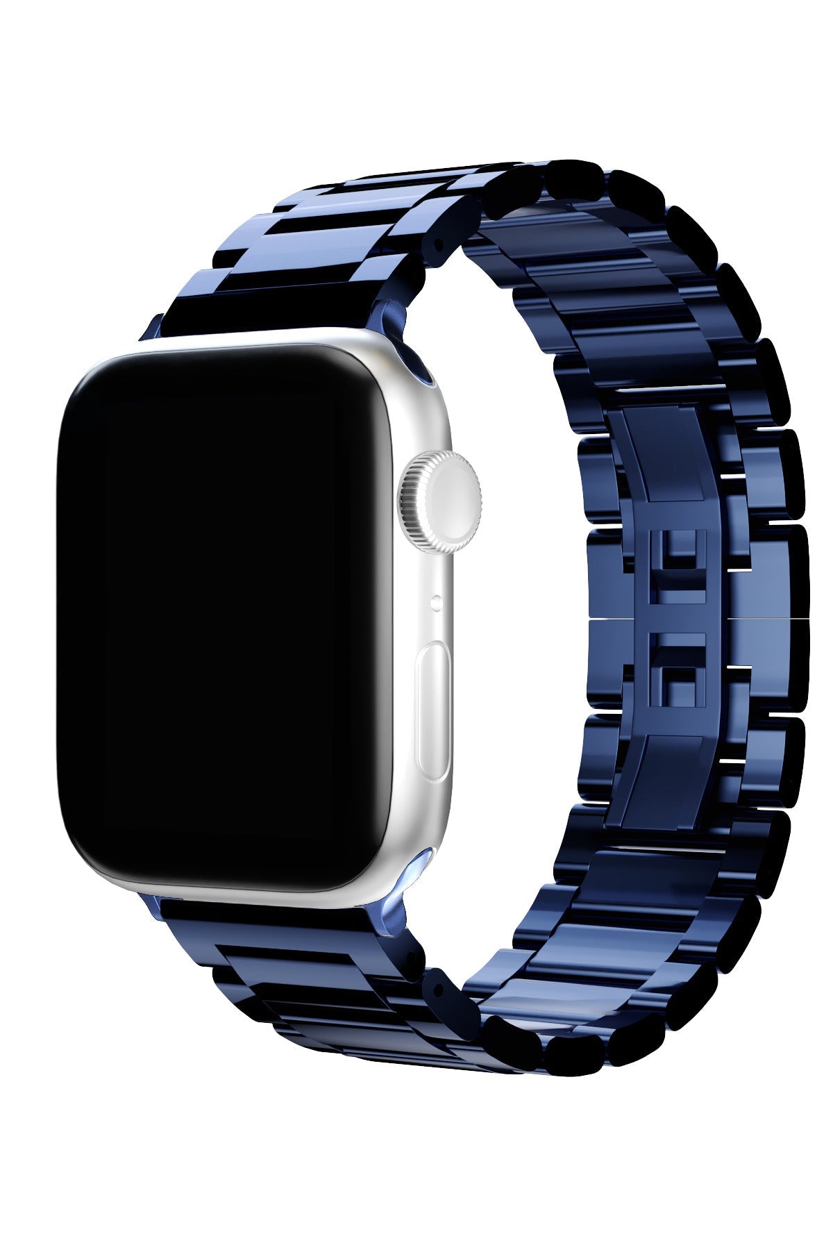 Apple Watch Uyumlu Gloss Loop Çelik Kordon Mavi