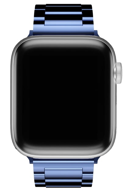 Apple Watch Uyumlu Gloss Loop Çelik Kordon Mavi