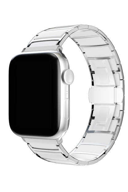 Apple Watch Uyumlu Çelik Seramik Luna Loop Kordon Havlit
