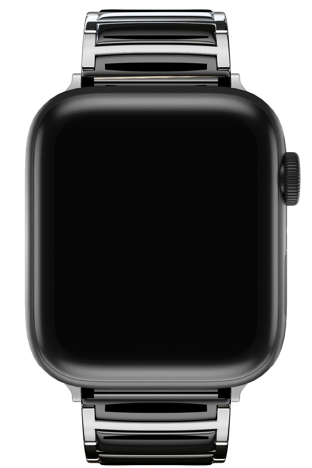 Apple Watch Uyumlu Çelik Seramik Luna Loop Kordon Hematit