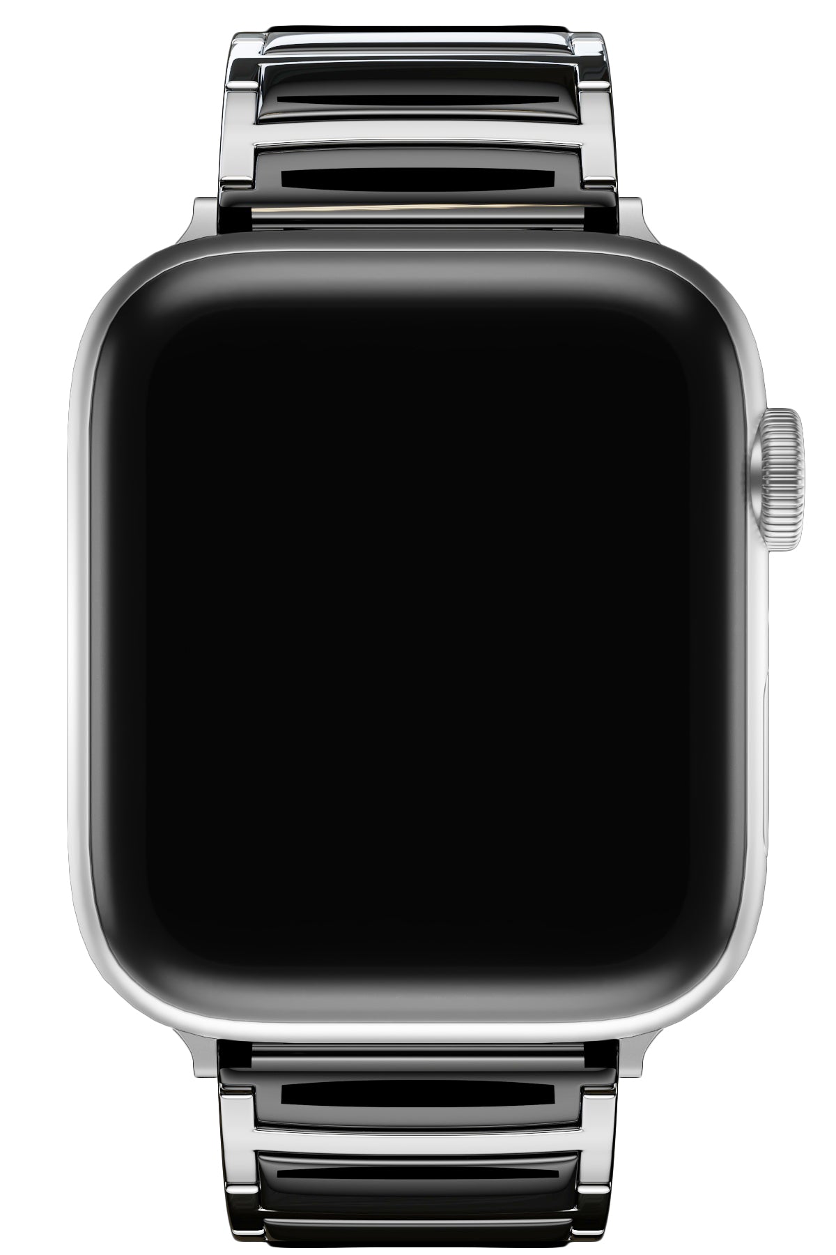 Apple Watch Uyumlu Çelik Seramik Luna Loop Kordon Hematit